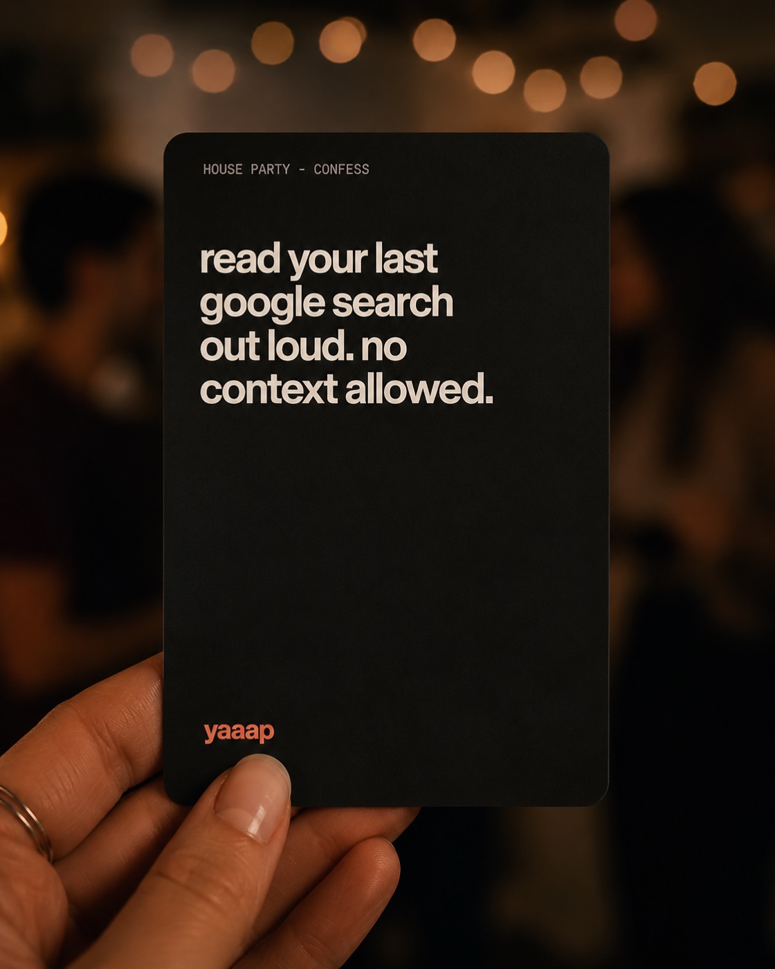 a confess card